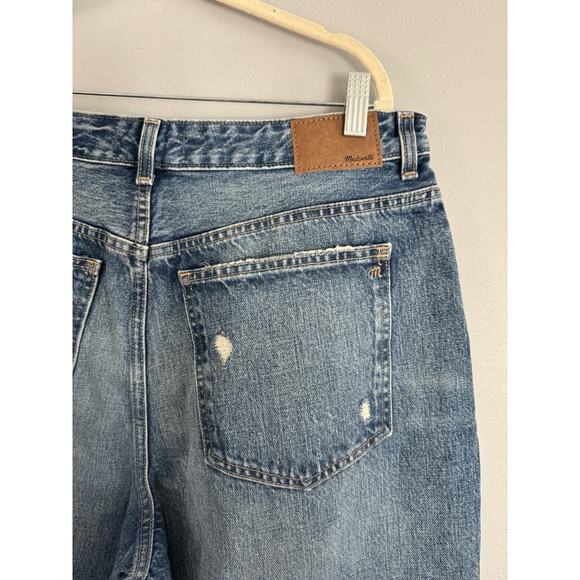 NWT Madewell The Petite Curvy Low Slung Baggy Jeans Distressed Women’s Size 31P - Picture 8 of 12